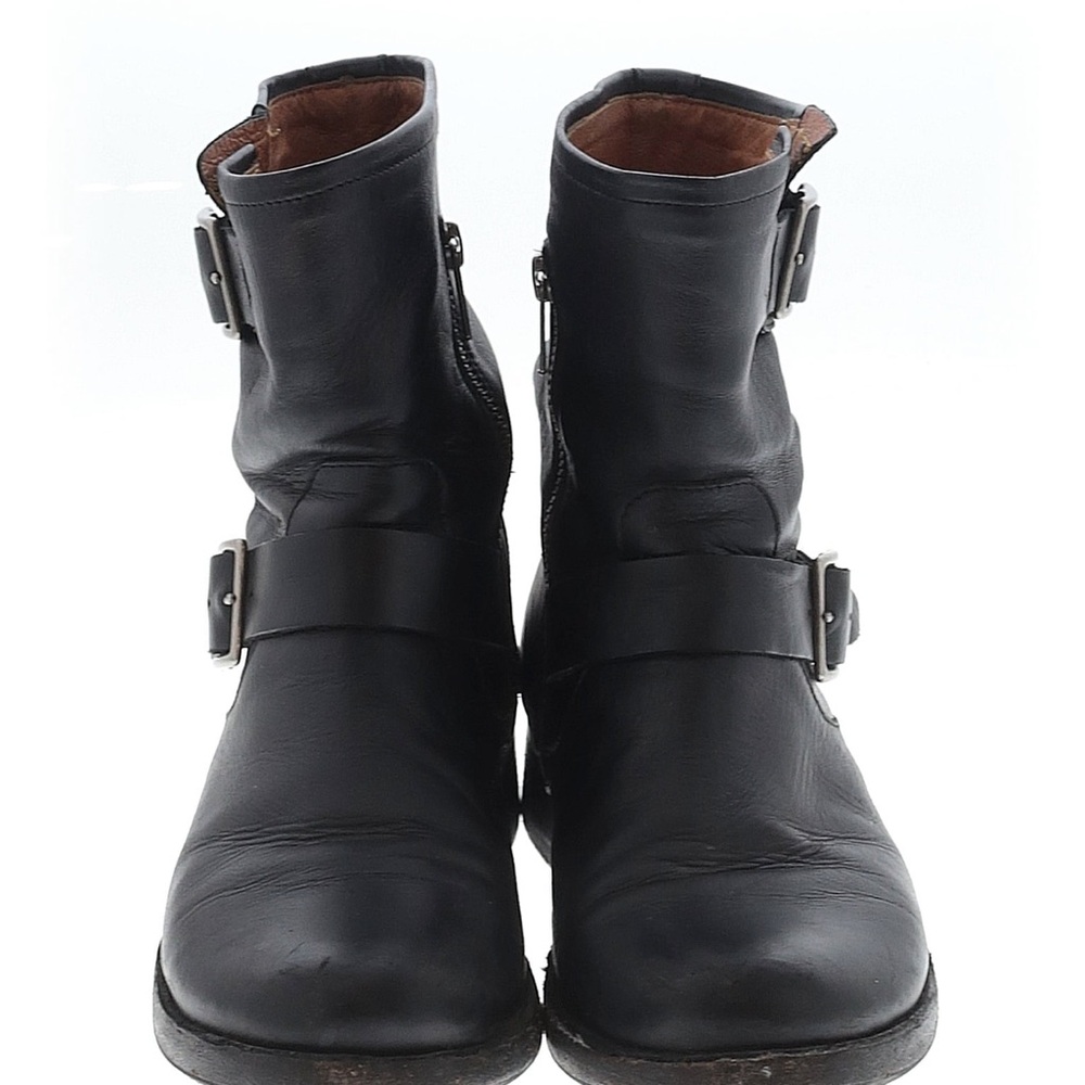 Frye Vicky Black Leather Harness Boot size 9 - Picture 2 of 2